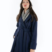 The Southport Wool Coat - Navy