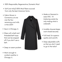 The Southport Wool Coat - Black