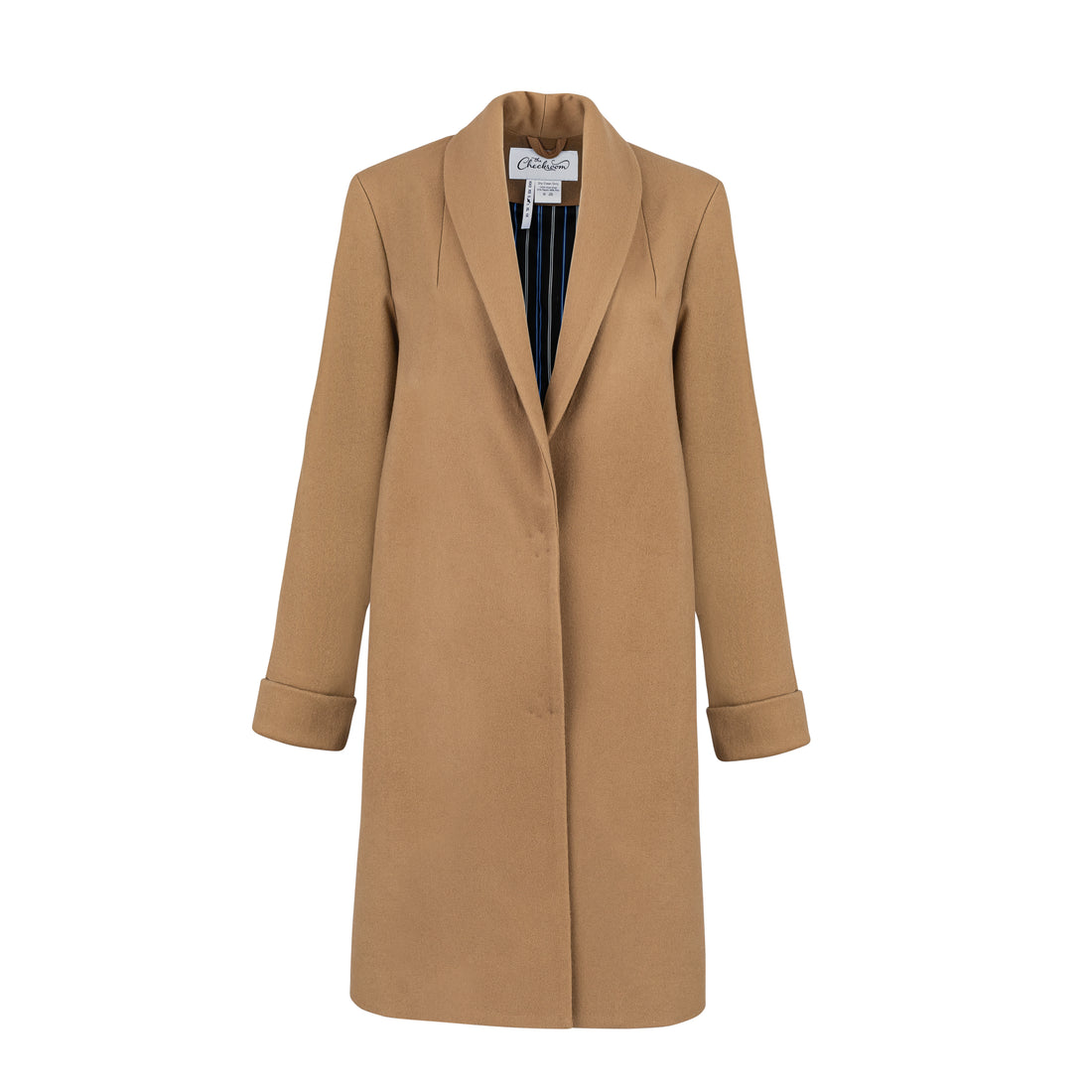 The Wool Tuxedo Coat - Camel