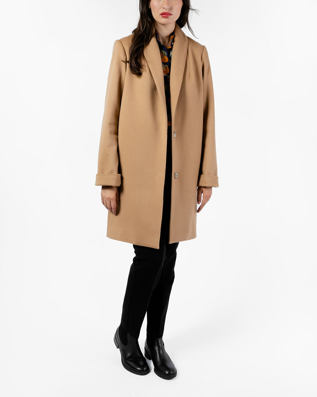 The Wool Tuxedo Coat - Camel