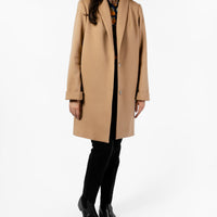 The Wool Tuxedo Coat - Camel