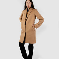 The Wool Tuxedo Coat - Camel