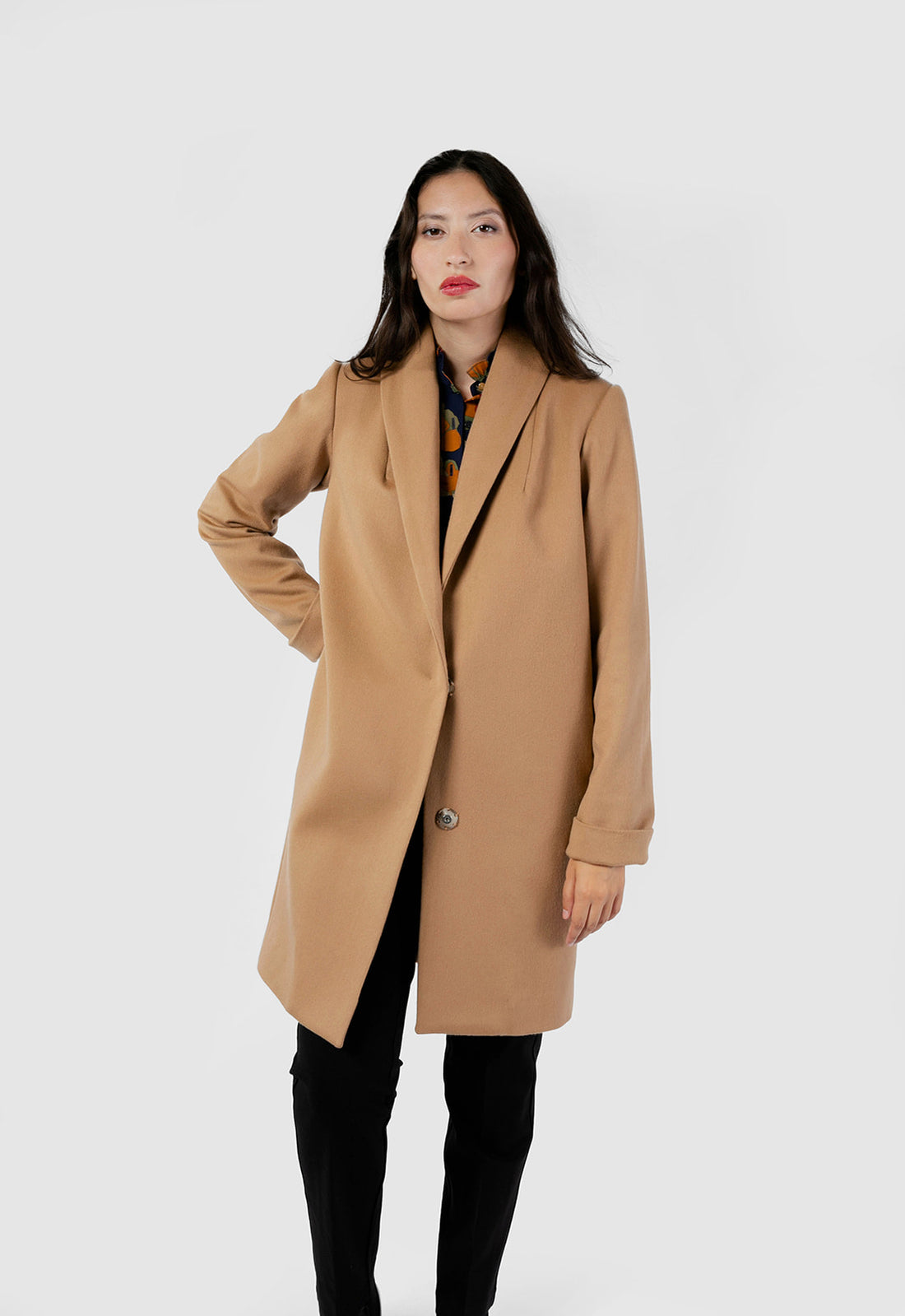 The Wool Tuxedo Coat - Camel