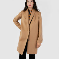 The Wool Tuxedo Coat - Camel