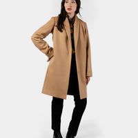 The Wool Tuxedo Coat - Camel