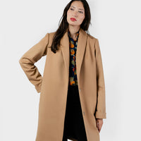 The Wool Tuxedo Coat - Camel