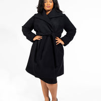 The Southport Overcoat - Black (Wool/ Cashmere)