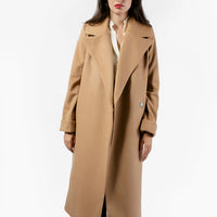 The Dearborn Long Wool Trench Coat - Camel