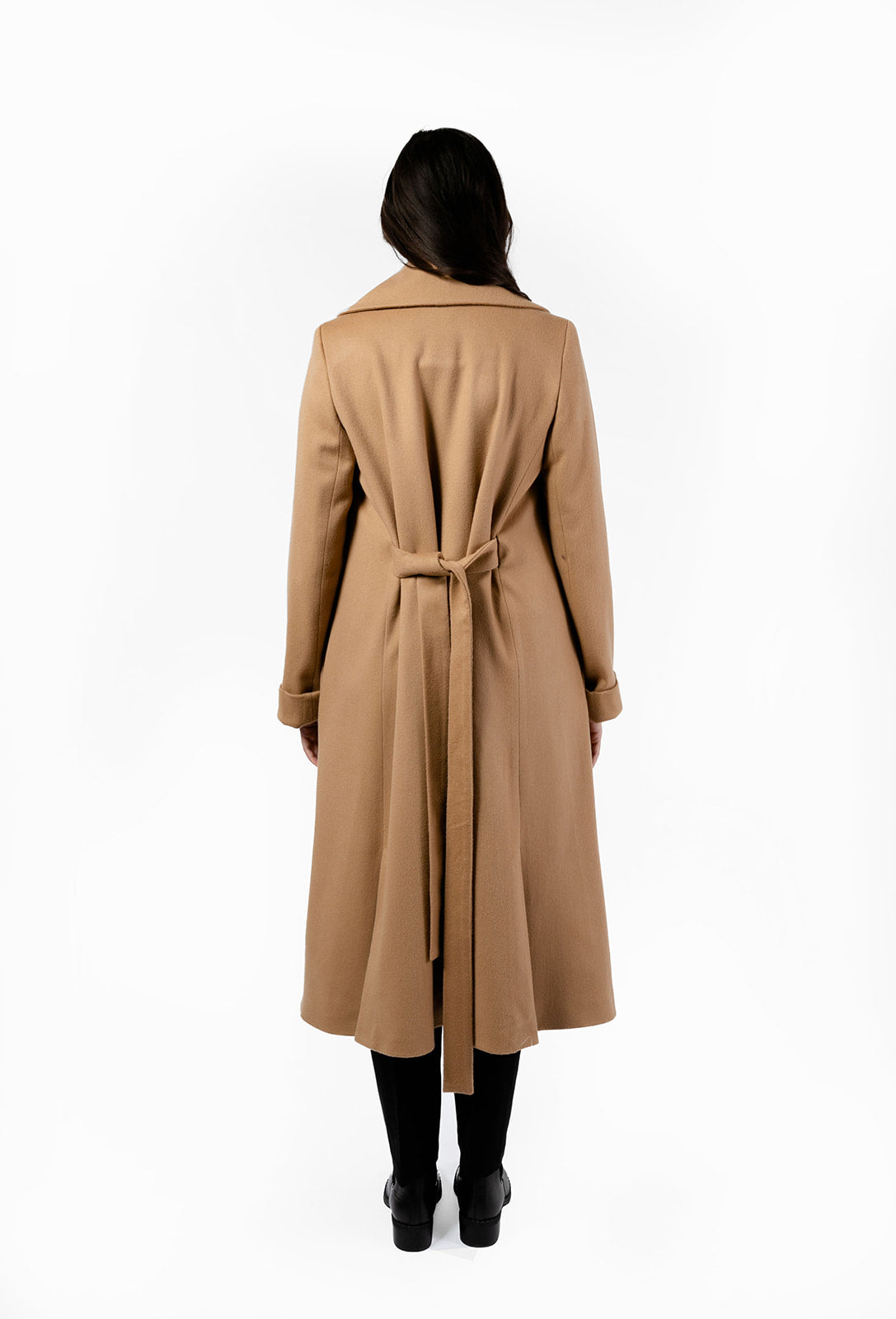 The Dearborn Long Wool Trench Coat - Camel