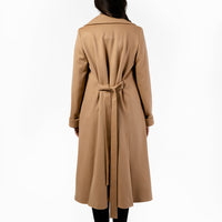 The Dearborn Long Wool Trench Coat - Camel