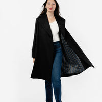 The Southport Wool Coat - Black