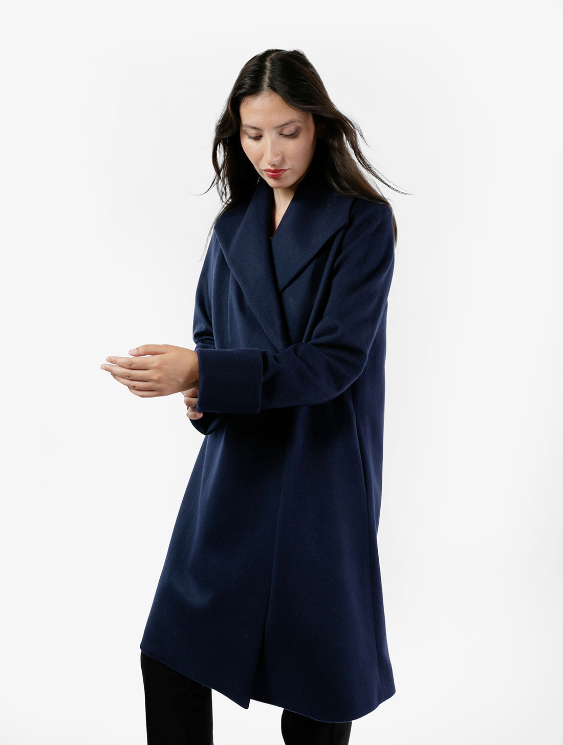 The Southport Wool Coat - Navy