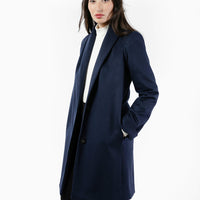 The Wool Tuxedo Coat - Navy