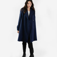 The Southport Wool Coat - Navy