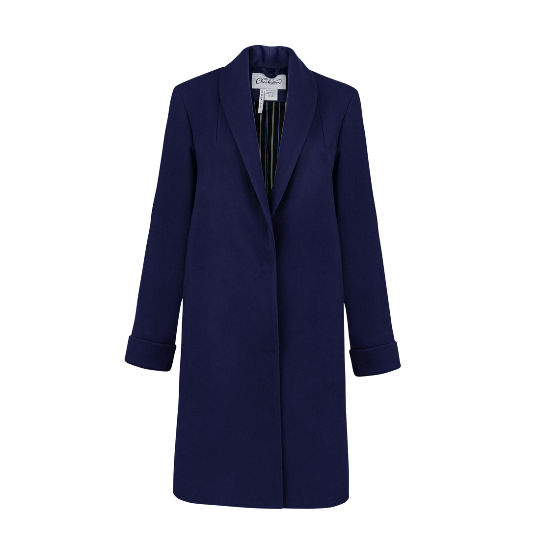 The Wool Tuxedo Coat - Navy