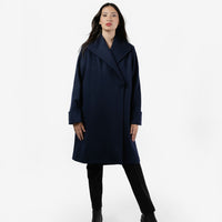 The Southport Wool Coat - Navy