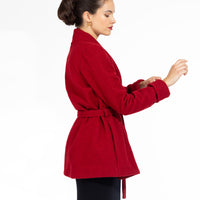 Red Jacket Side View