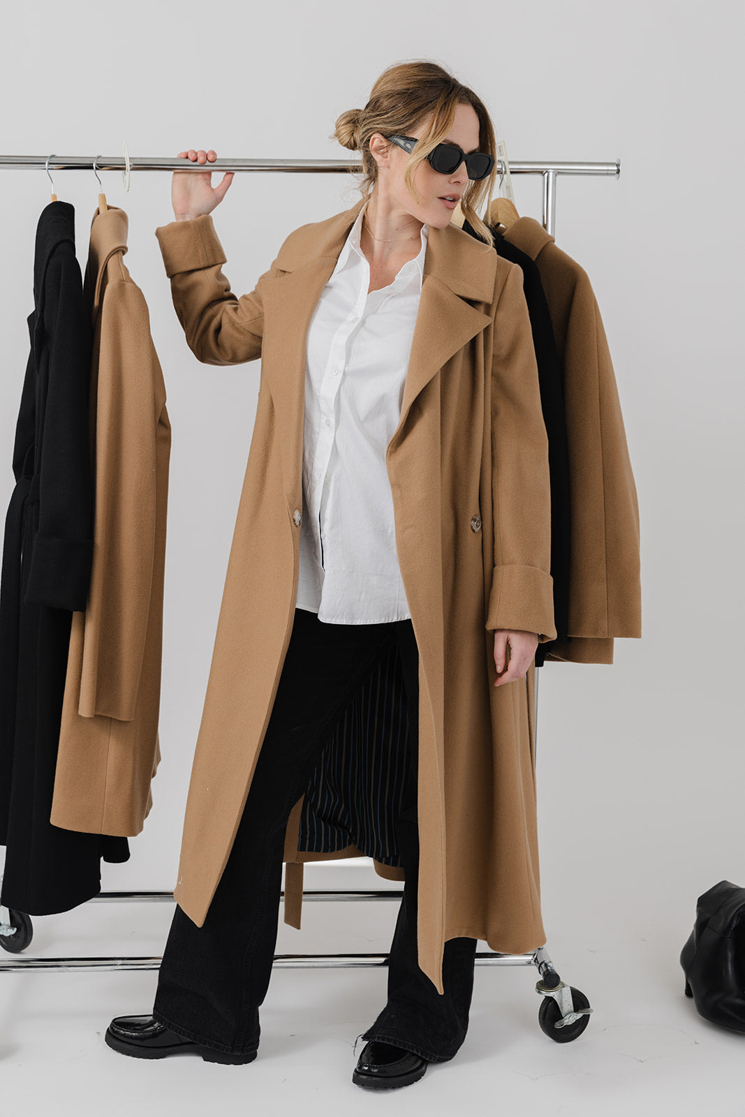 The Dearborn Long Wool Trench Coat - Camel