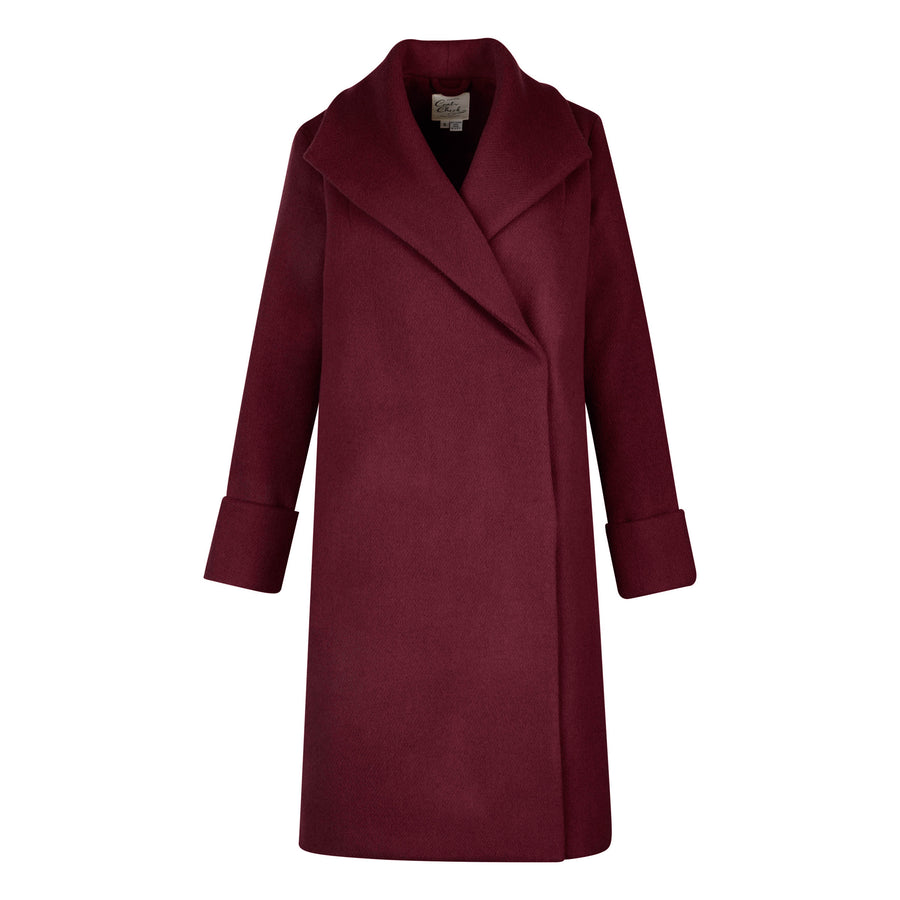 The Southport Overcoat - Bordeaux - Size L
