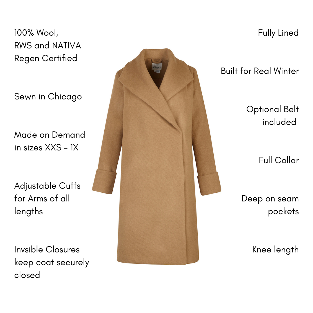 The Southport Wool Coat - Camel
