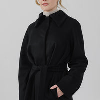 The Mag Mile - Wool Coat in Black