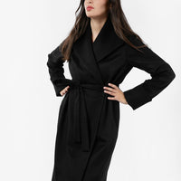 The Southport Wool Overcoat - Black