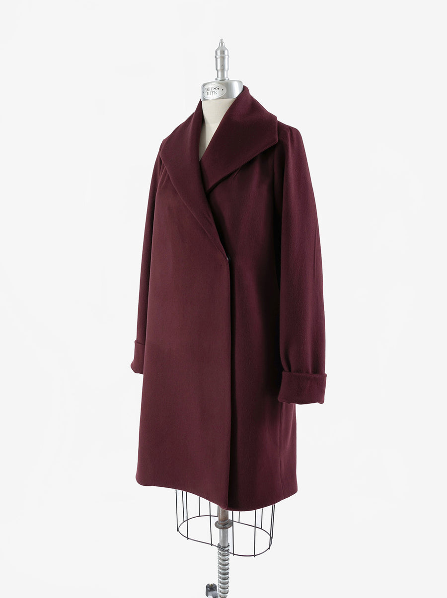The Southport Overcoat - Bordeaux - Size L