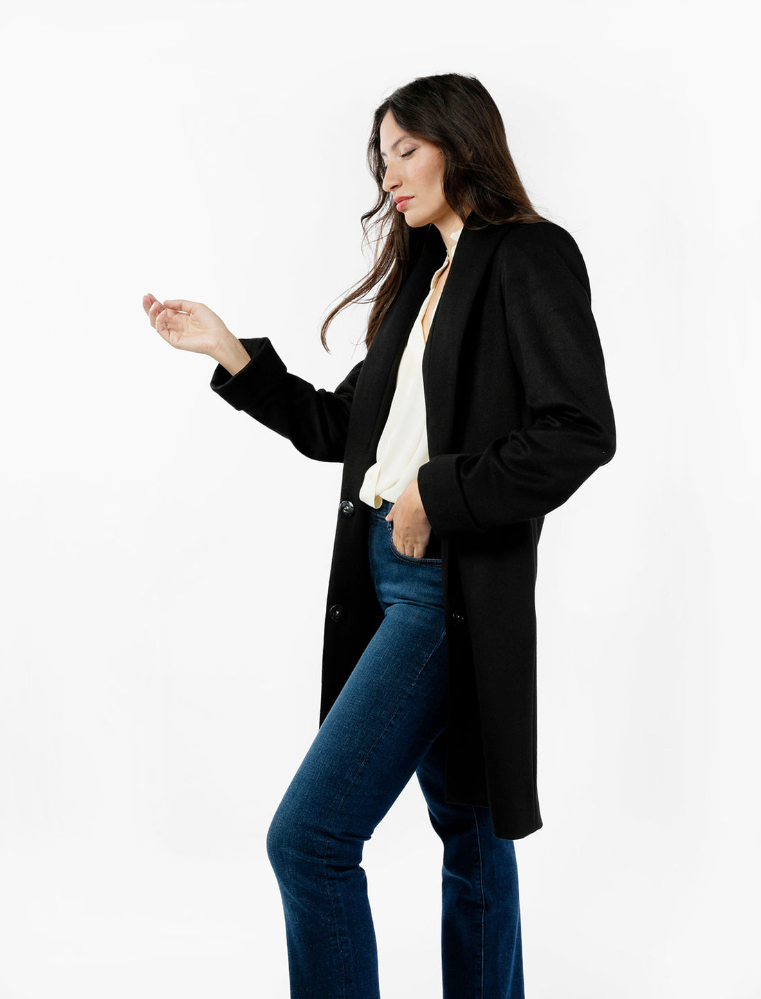 The Tuxedo Coat - Black