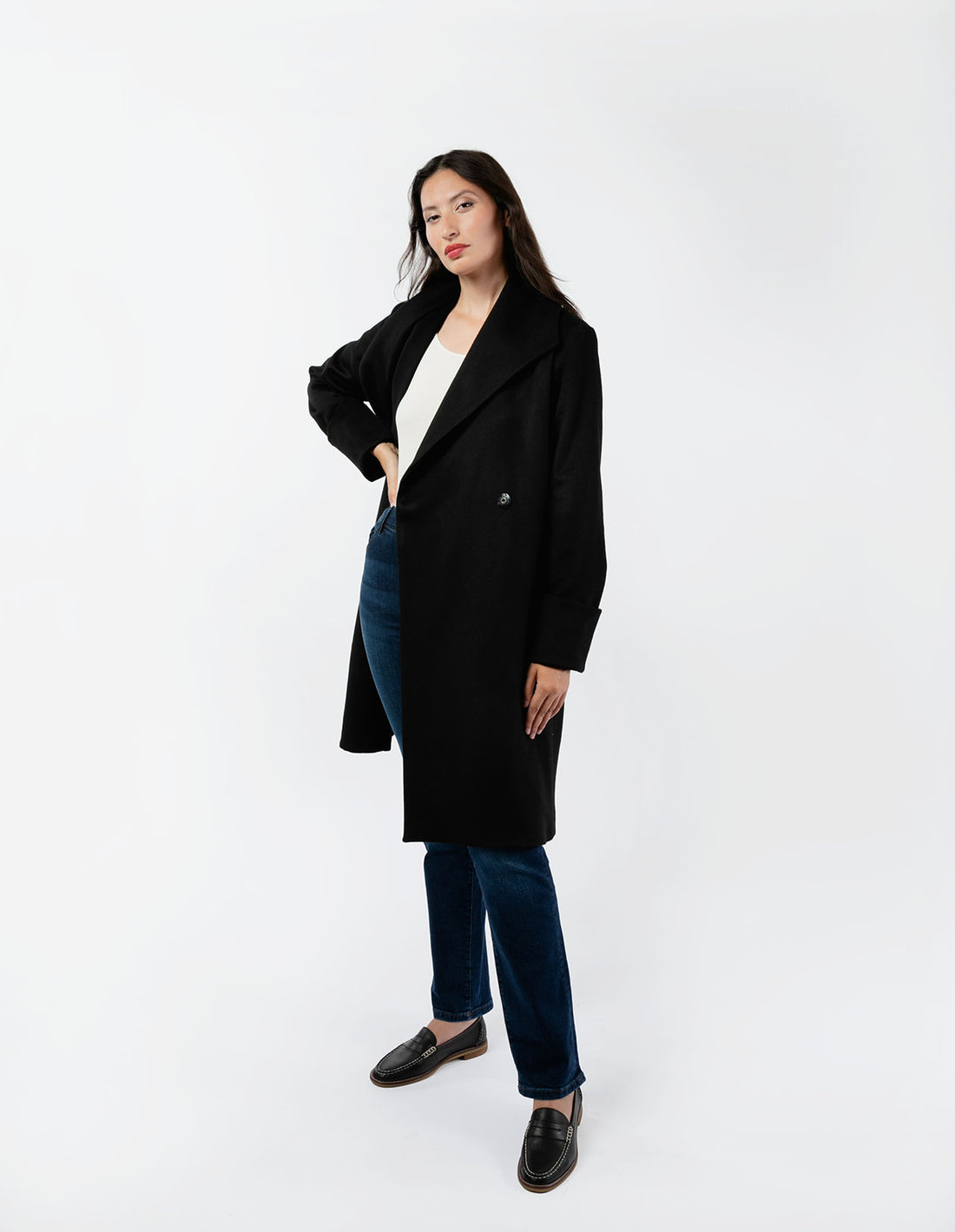 The Southport Overcoat - Black