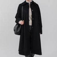 The Mag Mile - Wool Coat in Black