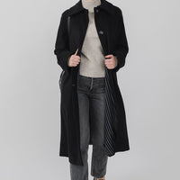 The Mag Mile - Wool Coat in Black