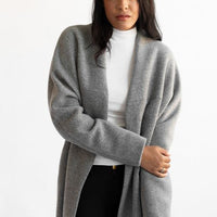 The Chicago Cardigan Coat - Grey