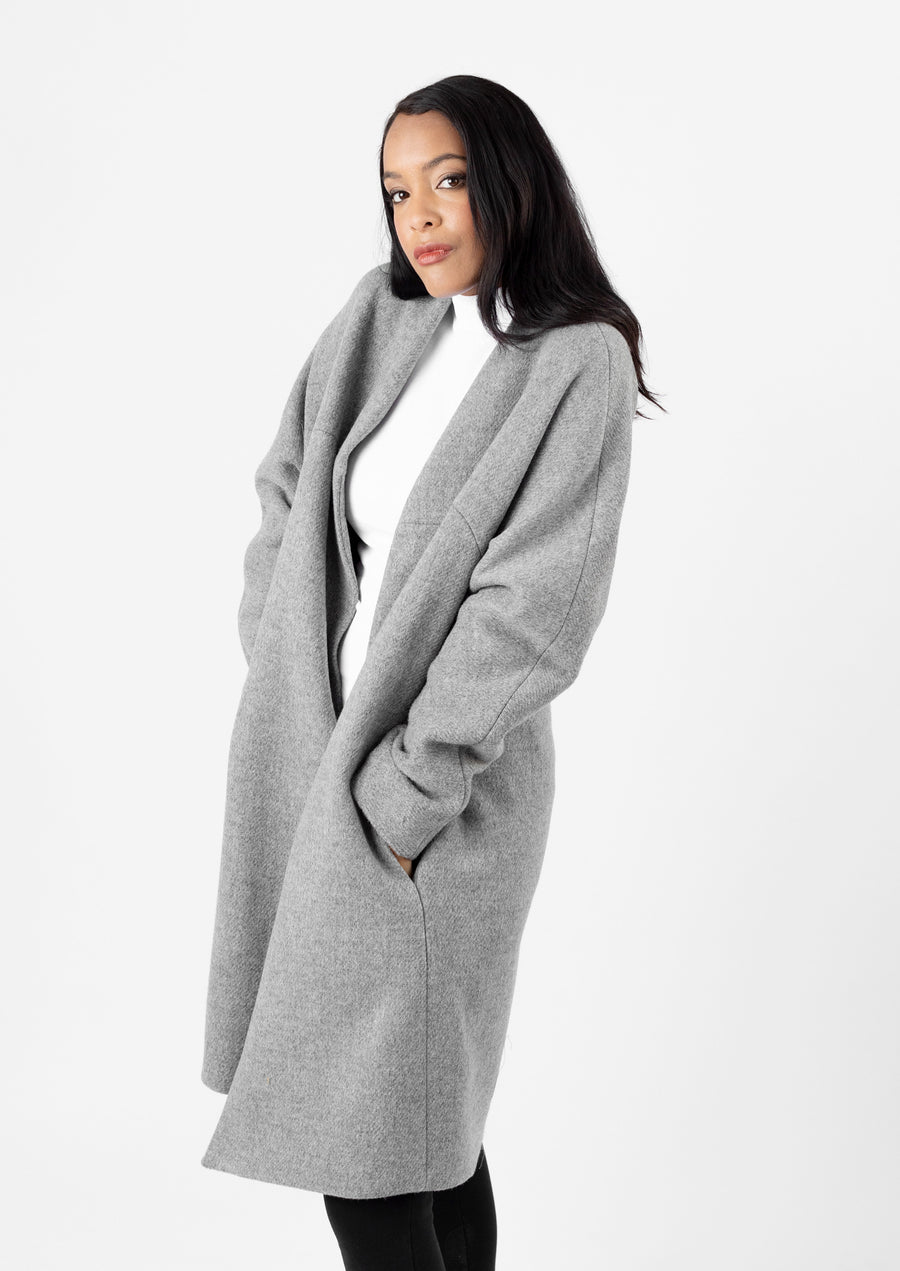 The Chicago Cardigan Coat - Grey