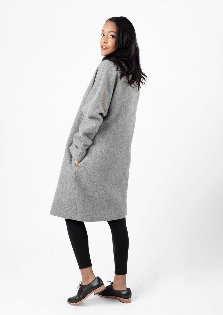 The Chicago Cardigan Coat - Grey