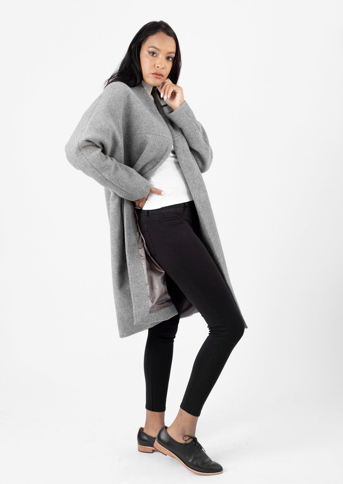 The Chicago Cardigan Coat - Grey