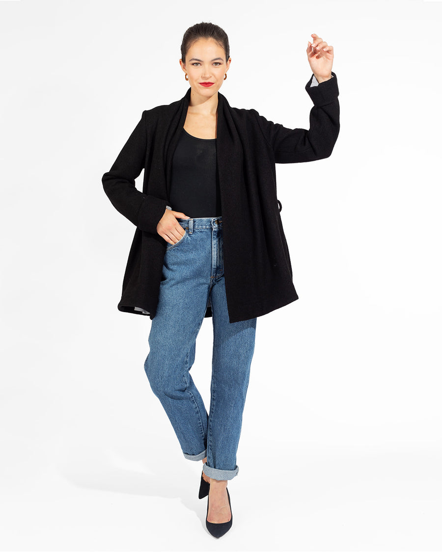 Black Swing Coat