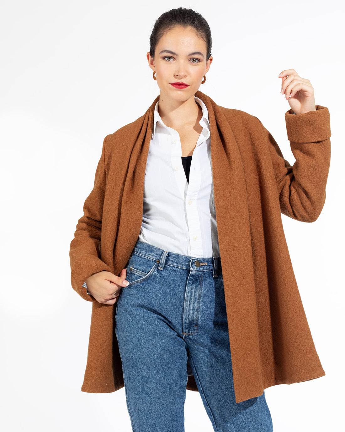 Camel Swing Coat