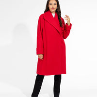 The Southport Overcoat - Scarlet