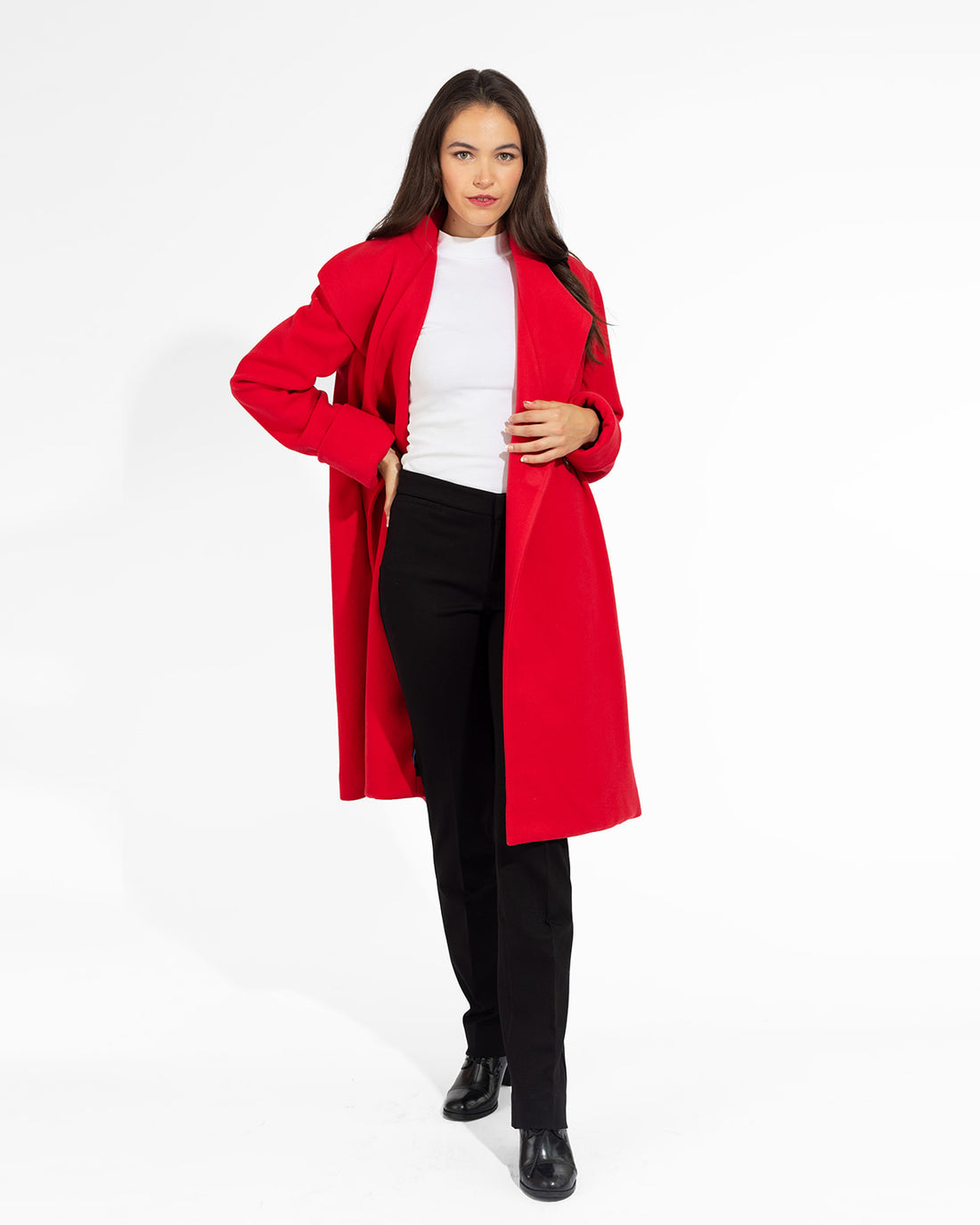 The Southport Overcoat - Scarlet