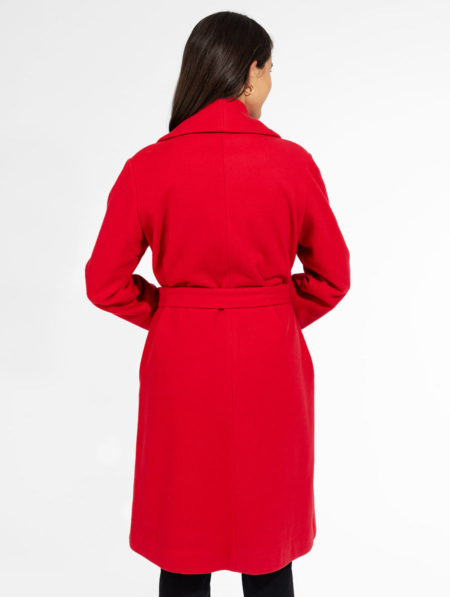 The Southport Overcoat - Scarlet