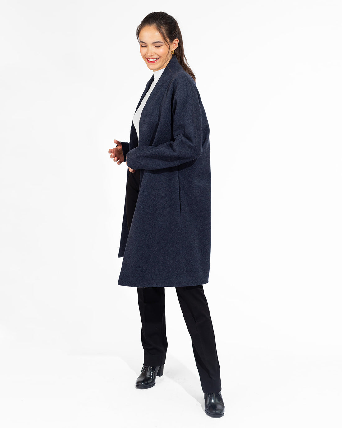 The Chicago Cardigan Coat - Marine