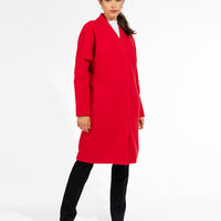 Red Cardigan Coat