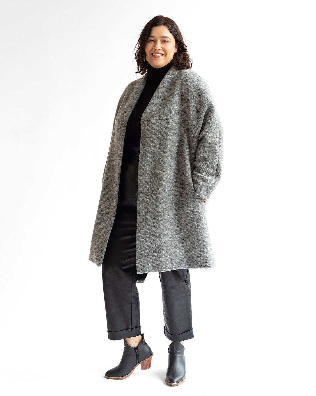 The Chicago Cardigan Coat - Grey