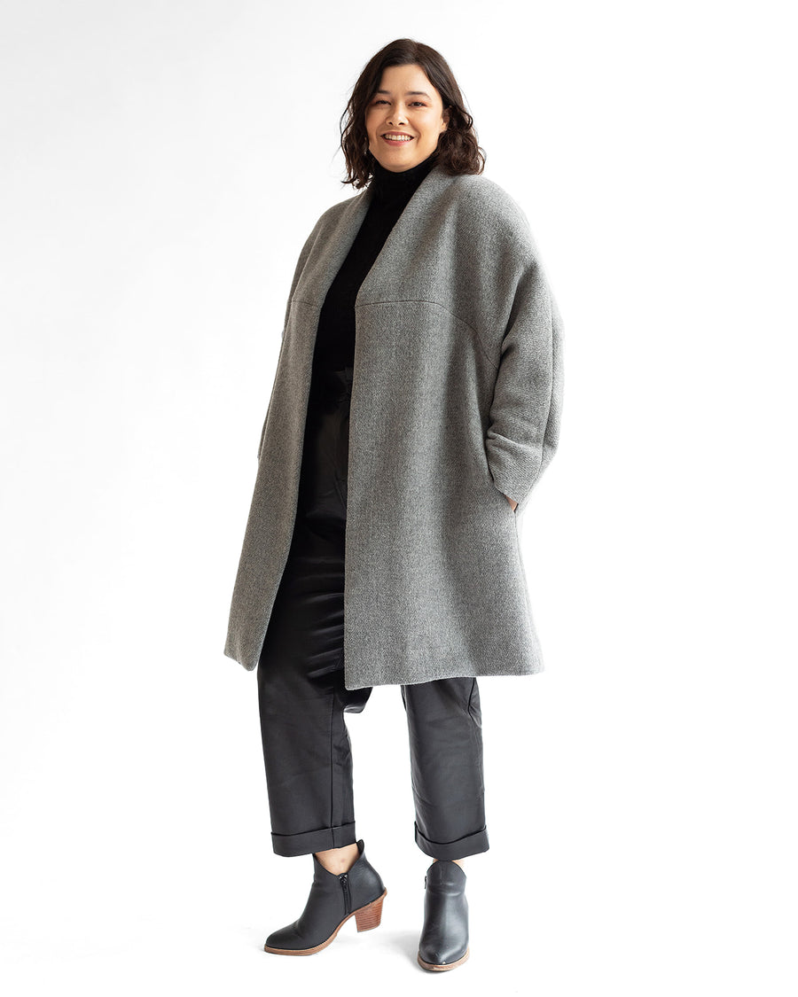 The Chicago Cardigan Coat - Grey