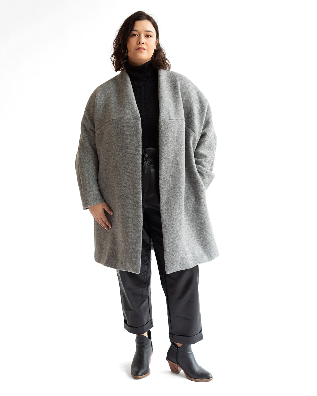 The Chicago Cardigan Coat - Grey