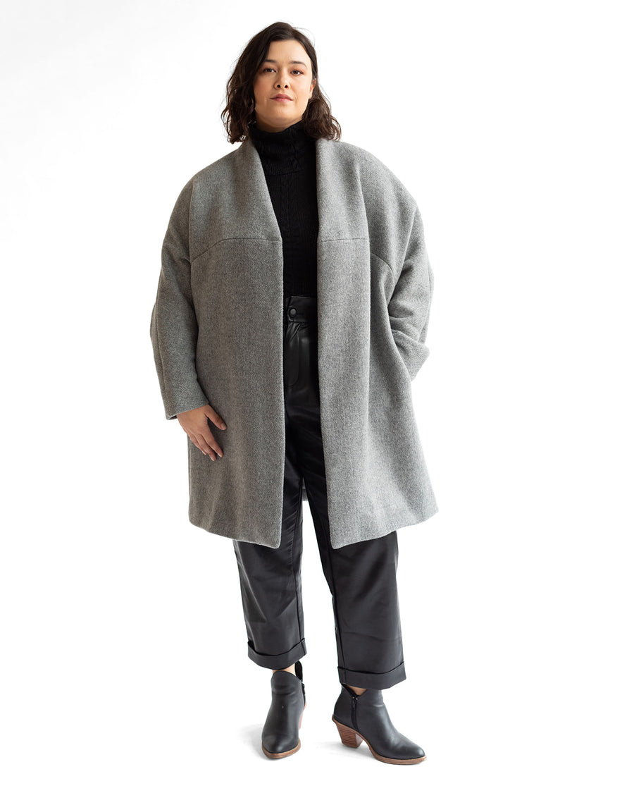 The Chicago Cardigan Coat - Grey